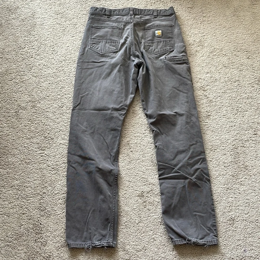 Thrashed Carhartt Relaxed Straight Rigby Work Pant Mens 36x36 Rugged Streetwear